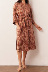 Vera Cloud Jersey Midi Robe in Bengal