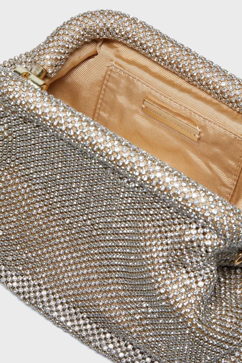 Gold Diamante Doreen Clutch