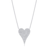 Large Diamond Heart Necklace
