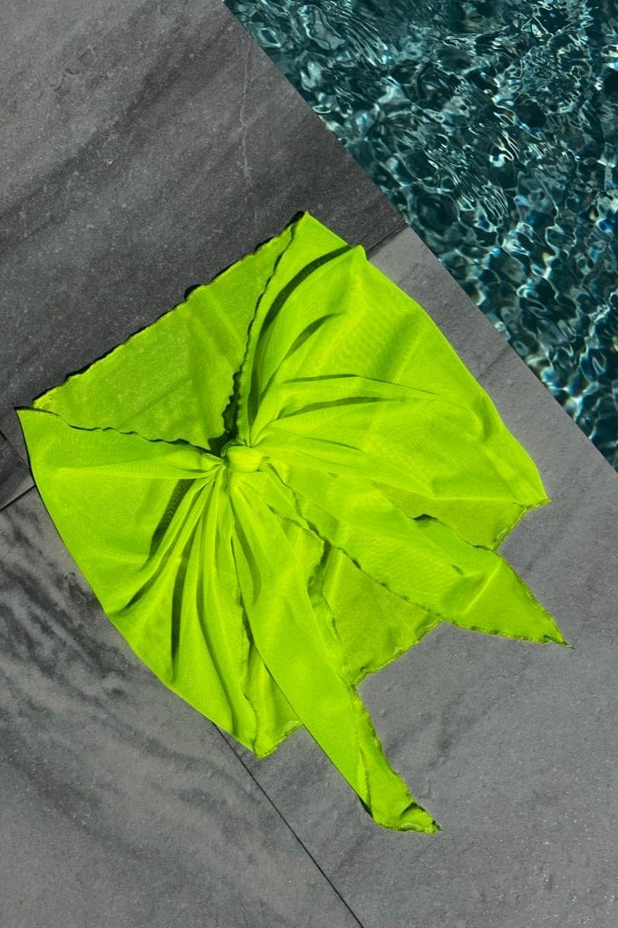 Crush Micro Mesh Sarong Lemon