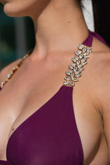 Cleopatra Top Porto Plum Ribbed