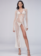 ELKI IVORY CROCHET DRESS