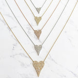 Large Diamond Heart Necklace