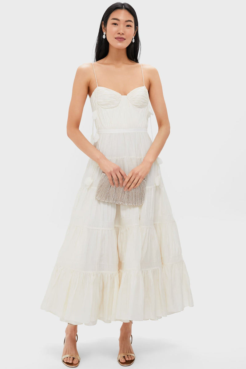 Champagne Shimmer Brit Pleated Clutch