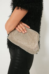 Gold Diamante Doreen Clutch