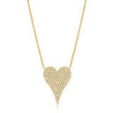 Large Diamond Heart Necklace