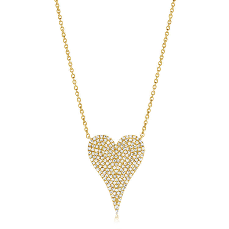 Large Diamond Heart Necklace