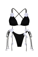 Fleur Tie Bottom Black