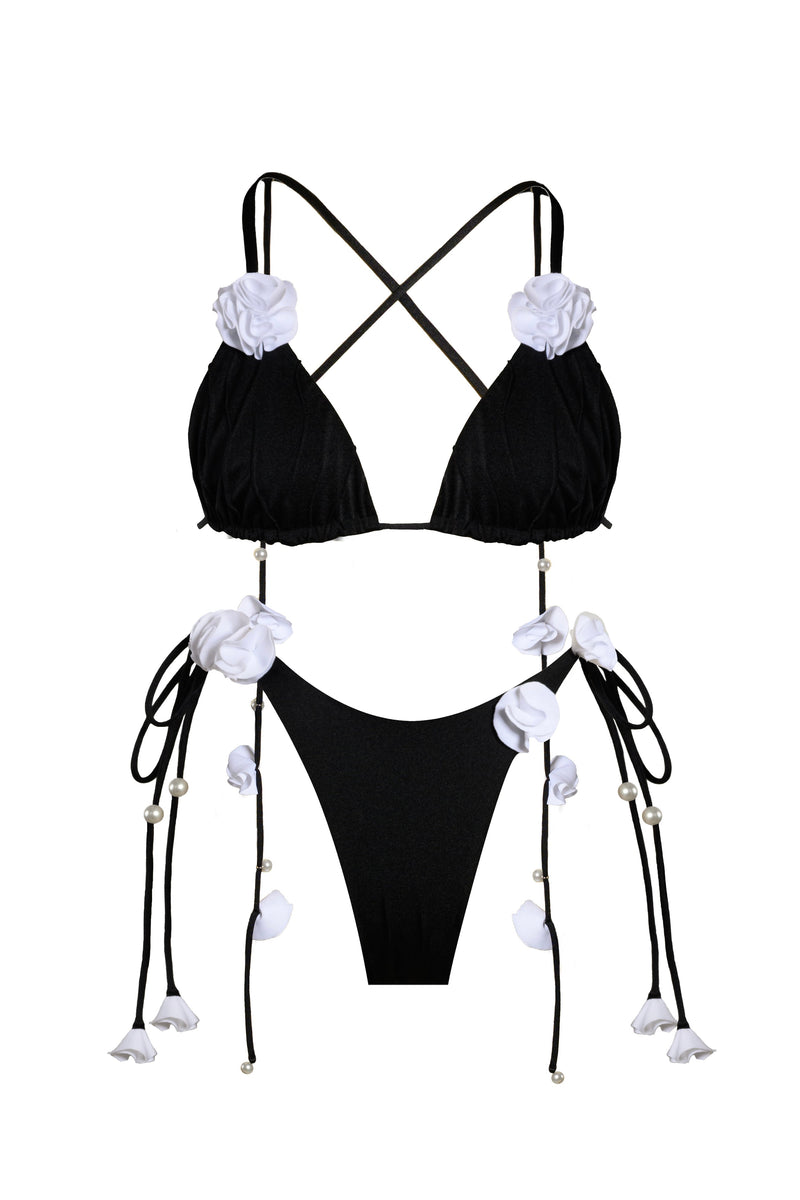 Fleur Tie Bottom Black