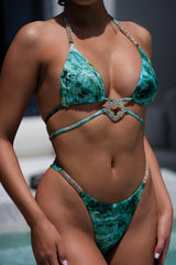 Sophia Thong Bottom Emerald